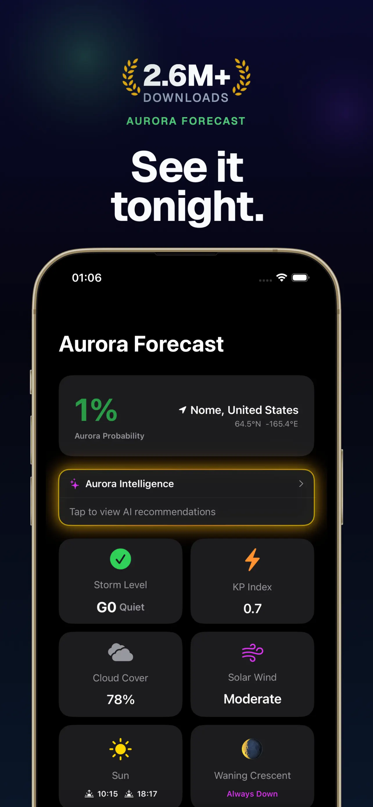 Dark utility App Store screenshot style